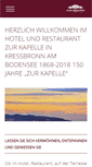 Mobile Screenshot of hotelzurkapelle.de